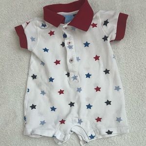 4th of July stars romper